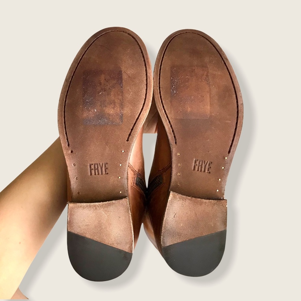 Frye Melissa Button Cognac Leather Casual TallBoot - Picture 12 of 16